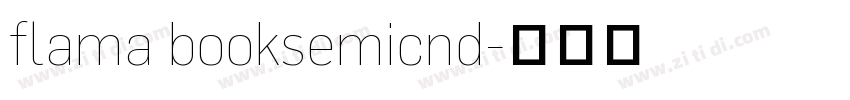 flama booksemicnd字体转换